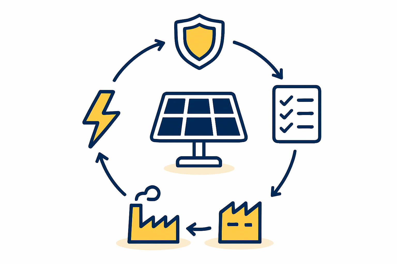 Image showing solar manufacturing setup or factory related to turnkey solar projects in Turkey.