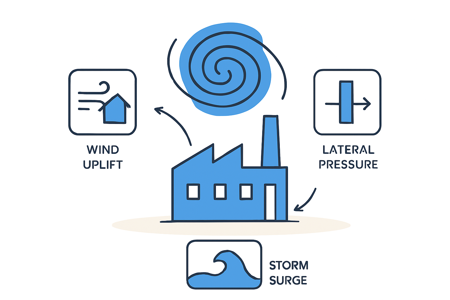 Typhoon-Resistant Solar Factory Design