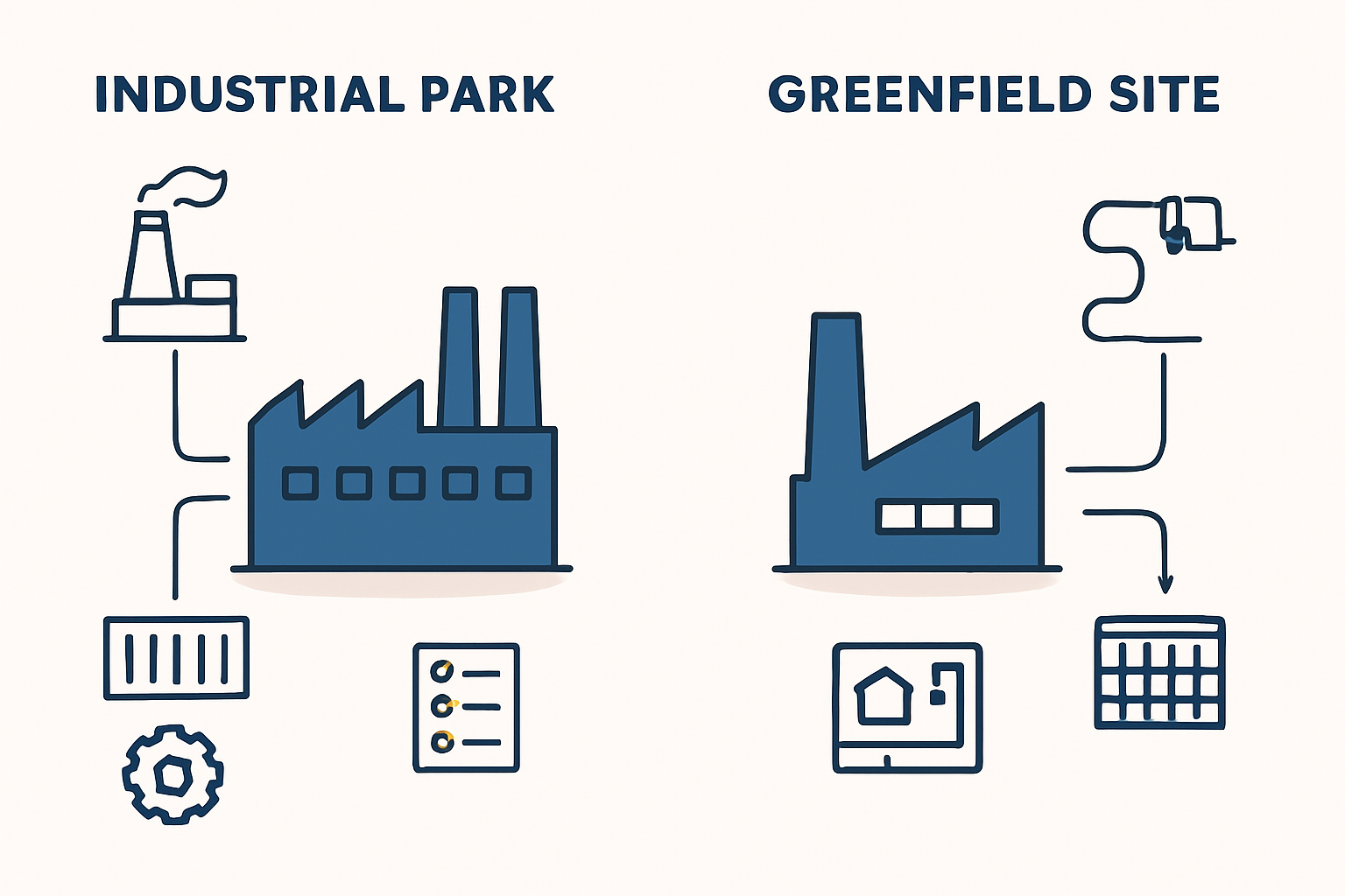 Industrial park infrastructure