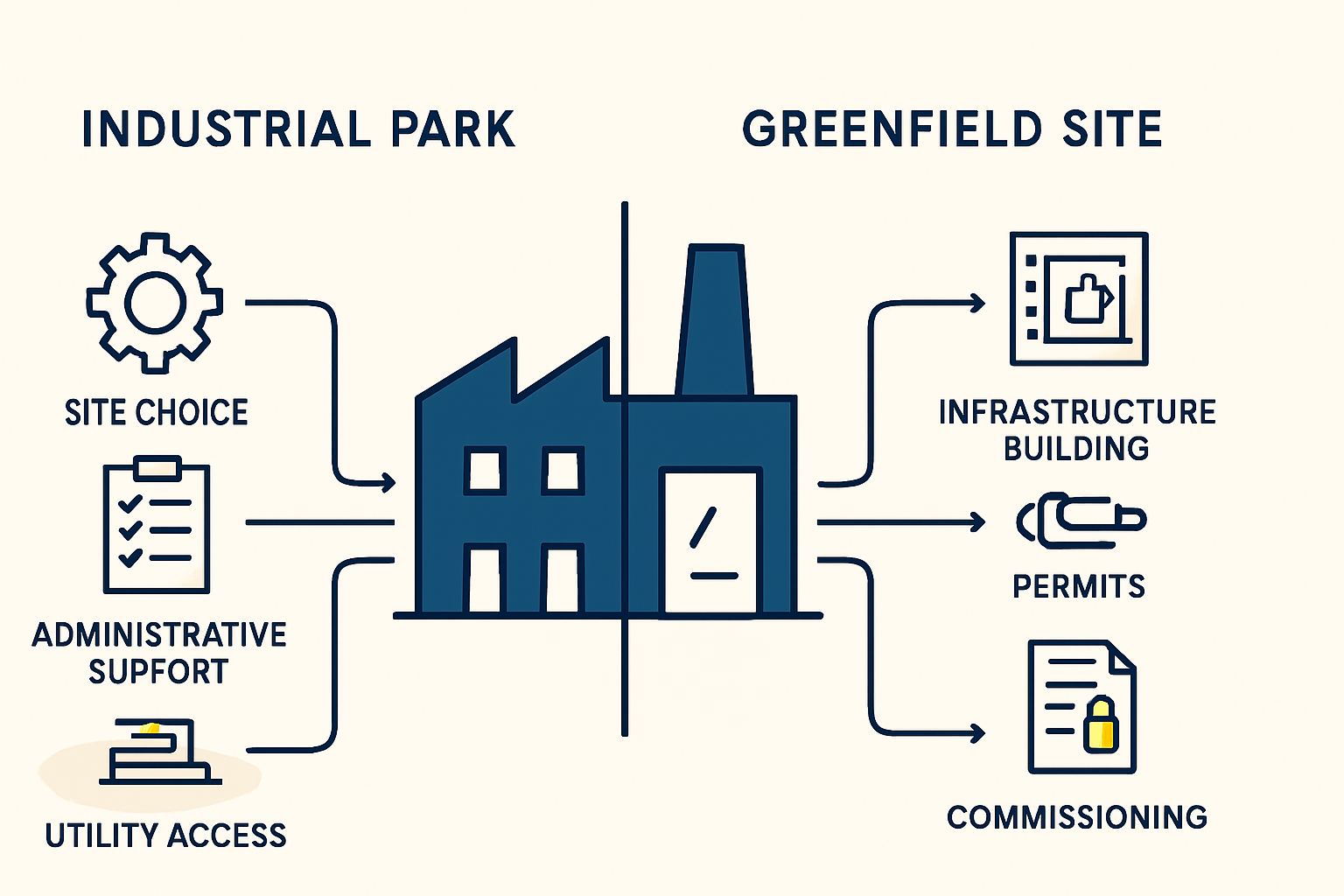 Security measures at industrial park
