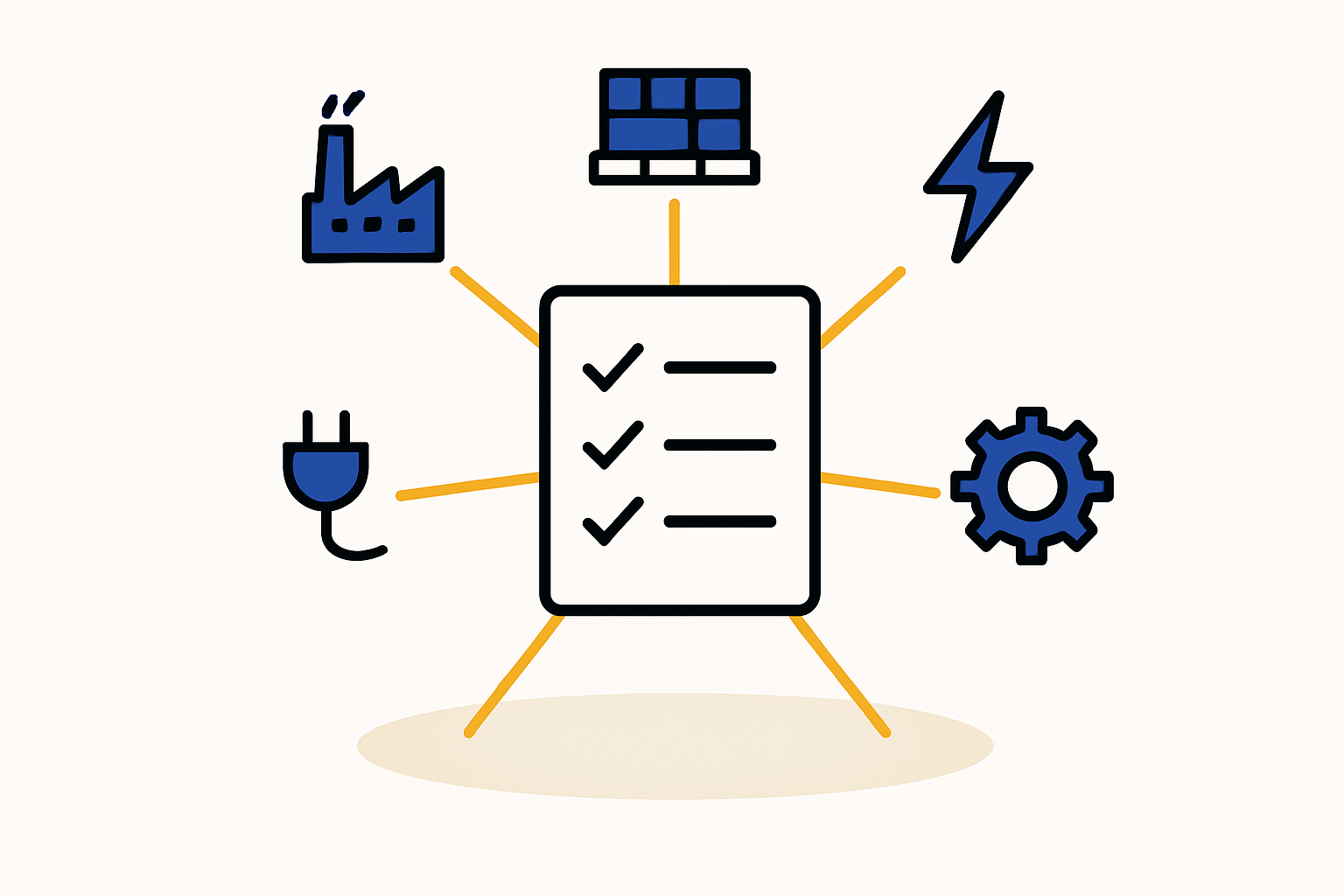 An infographic checklist summarizing the key KEPA compliance steps: EIA, Waste Segregation, Wastewater Treatment, Air Emission Control, and Record Keeping.