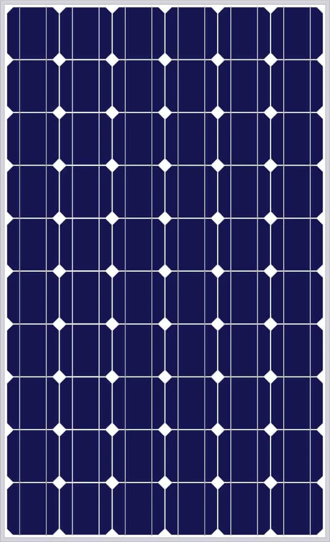 60 Cell 24 Volt Solar Panel Clipart foruse in wiring diagrams and charts