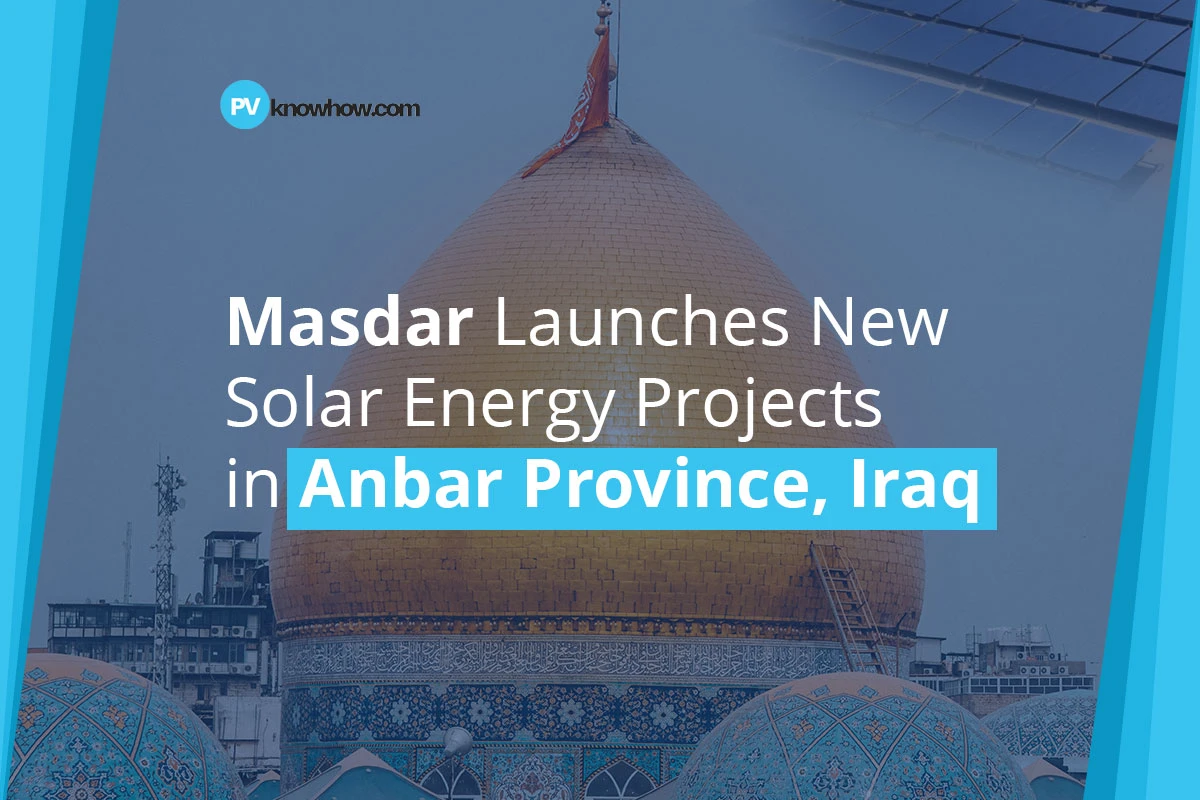 The Emirati company Masdar has begun to produce renewable solar energy in Iraq’s Anbar province.