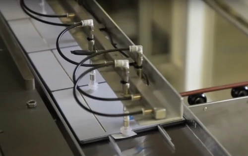 Ready made string out of solar cells