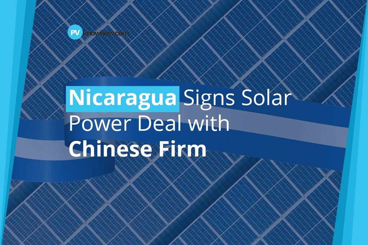 Nicaragua Signs Solar Power Deal with Chinese Firm