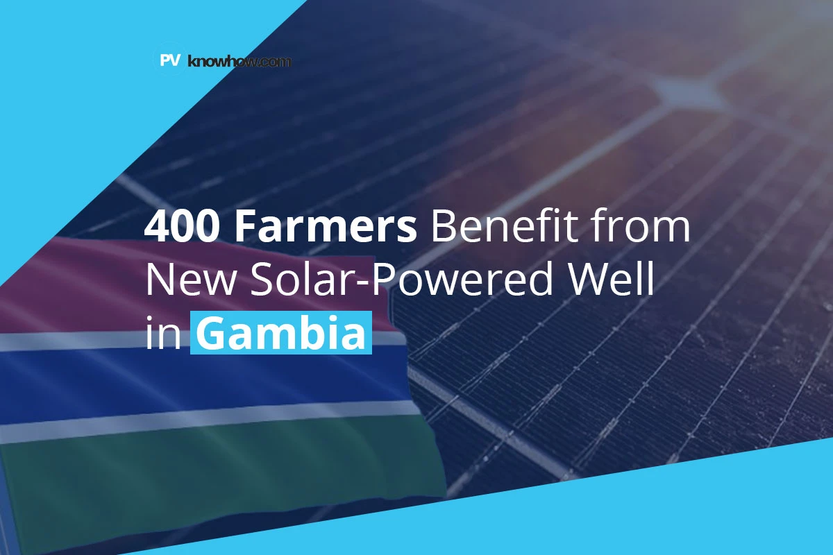 400 Farmers Benefit from New Solar-Powered Well in Gambia